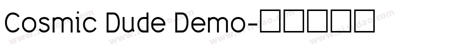 Cosmic Dude Demo字体转换